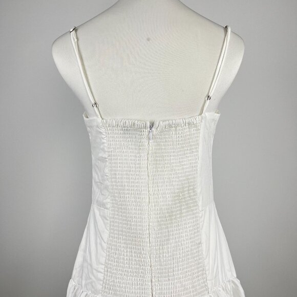 NWOT Farm Rio White Bubble Midi Dress Size M 100% Cotton - Picture 4 of 10